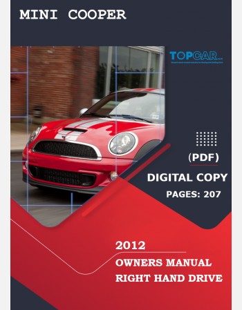 mini cooper 2012 owners manual